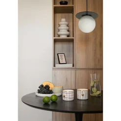 BORRA B czarna sufitowa lampa wisząca (BRB122P0) - Ummo