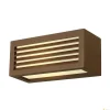 BOX-L, lampa ścienna outdoor, TC-(D,H,T,Q)SE, IP44, kwadratowa, rdzawa, maks. 18W (232497) - SLV