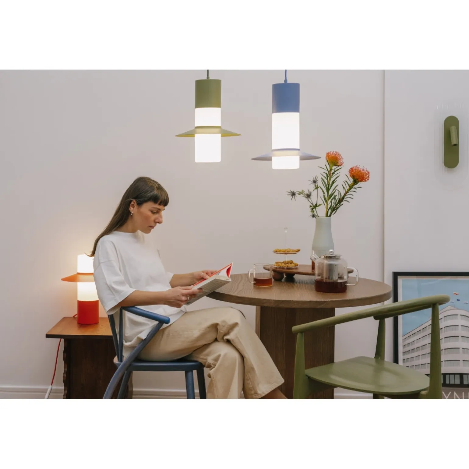 CAPONIO A biała sufitowa lampa wisząca (CPA111P0) - Ummo