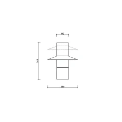 CAPONIO ST czarna lampa stołowa (CPS122P1) - Ummo