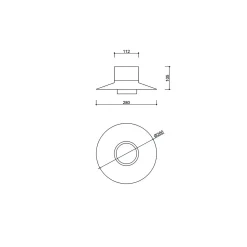 CAPONIO W A oliwkowa lampa ścienna / kinkiet (CPWA114000) - Ummo
