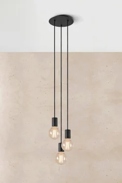 CIELO Pendant 3L Round Sandy Black (108733) Markslojd