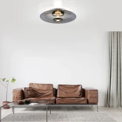 Ściemnialna lampa na sufit PURE VITRUM SZARY (6083-15) - Paul Neuhaus