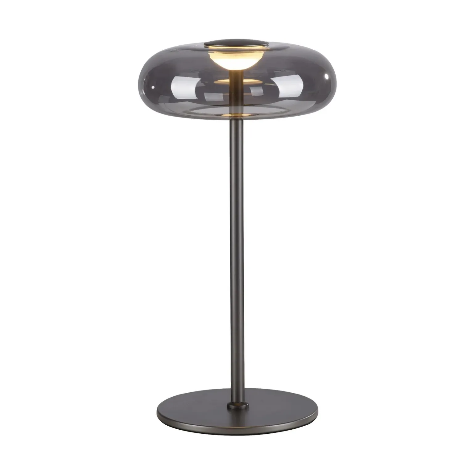Ściemnialna lampa stołowa POSH SZARA (15697-15) - Paul Neuhaus