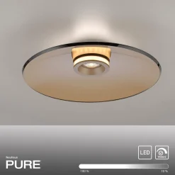 Ściemnialna lampa sufitowa PURE MOON BRĄZOWY (6095-97) - Paul Neuhaus