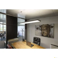 Ściemnialna lampa wisząca WORKLIGHT PRO 120 DALI, Touch, szara (1007470) - SLV