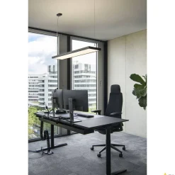 Ściemnialna lampa wisząca WORKLIGHT PRO 120 DALI, Touch, czarna (1007468) - SLV