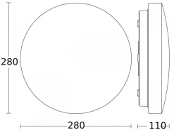 Ściemnialny plafon LED z czujnikiem RS PRO 20 PLUS SC 4K (ST067724) - STEINEL
