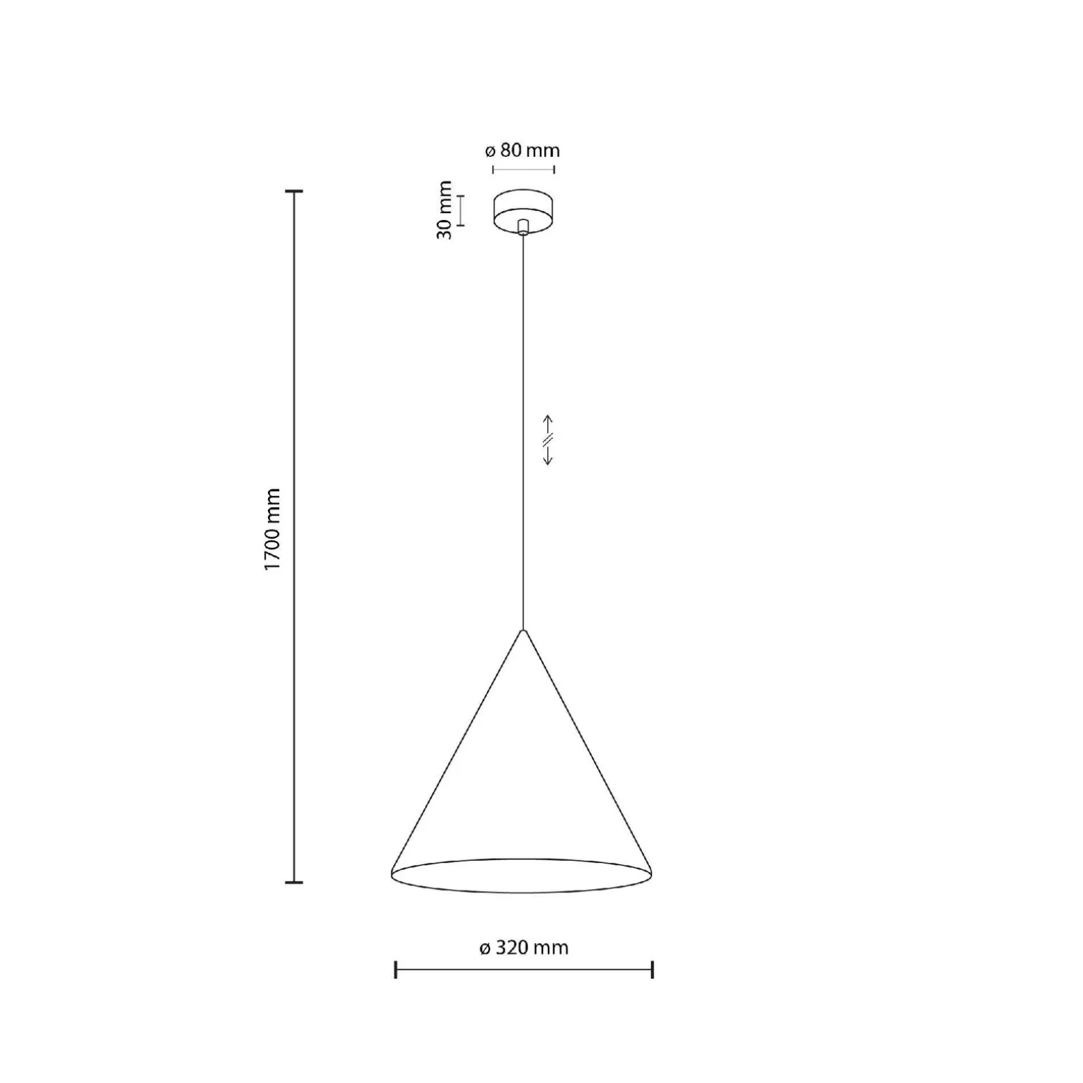 CONO BRICK LAMPA WISZĄCA 1 L (10065) - TK Lighting