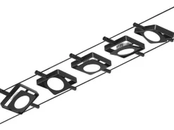 Corduo System linkowy zest MacLED 5x4,5W Czarny-mat/Chrom 12V DC 60VA twszt 3000K (PL94424) - Paulmann