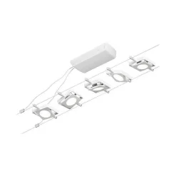 Corduo System linkowy zest MacLED 5x4,5W Biały-mat/Chrom 12V DC 60VA twszt 3000K (PL94422) - Paulmann