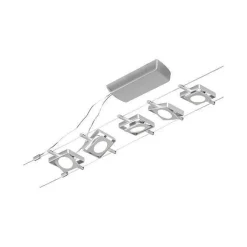 Corduo System linkowy zest MacLED 5x4,5W Chrom-mat/Chrom 12V DC 60VA twszt 3000K (PL94420) - Paulmann