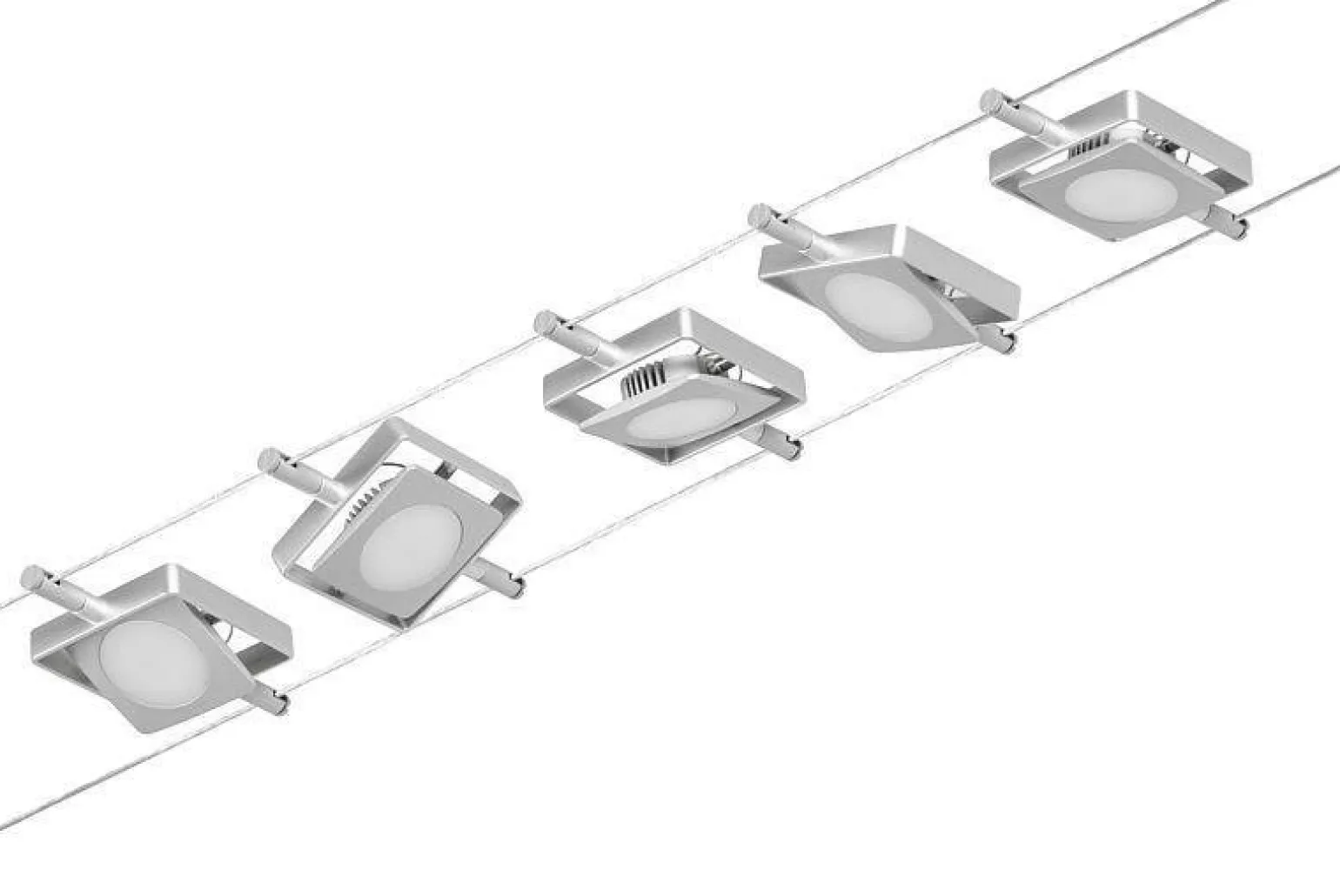 Corduo System linkowy zest MacLED 5x4,5W Chrom-mat/Chrom 12V DC 60VA twszt 3000K (PL94420) - Paulmann