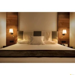 COUPA FLEX, lampa ścienna, QT14, 3000K, chrom, szkło satynowane, 43W (149452) - SLV