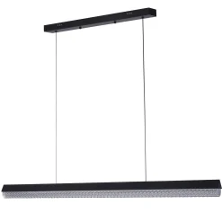 Czarna lampa wisząca z połyskiem kryształu ANABELLA LED 120 cm (ST-8501 black) - Step into Design