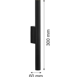 Czarny kinkiet GRECO (7222) - Argon