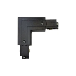 Łącznik L lewy do szyn 3F czarny (TRA-LL-BK) - Yaskr