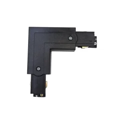 Łącznik L prawy do szyn 3F czarny (TRA-LR-BK) - Yaskr