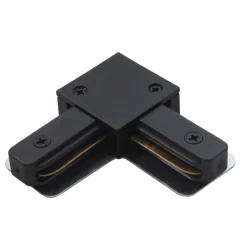 Łącznik L szynoprzewodu natynkowego 1F 230V - Czarny (6306) - Brosline