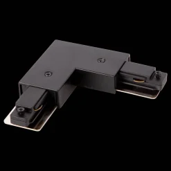 Łącznik L Track Czarny 1-Obwodowy + zasilanie centralne (ML0716) - Milagro