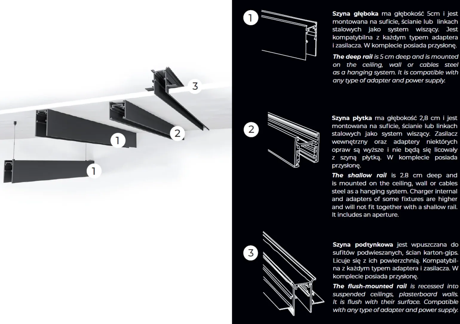 Łącznik MT0017 T płytki -ściana/sufit. Do szyn MT0011, MT0012, MT0017 - MAXLIGHT