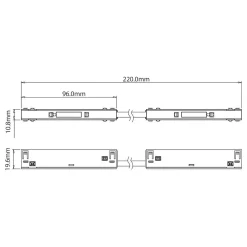 Łącznik narożny magnetic track 10mm (ML2191) - Milagro