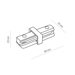 ŁĄCZNIK PROSTY BIAŁY (2020) - Zuma Line