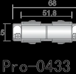 Łącznik szynoprzewodu (biały) (8114) - Shilo