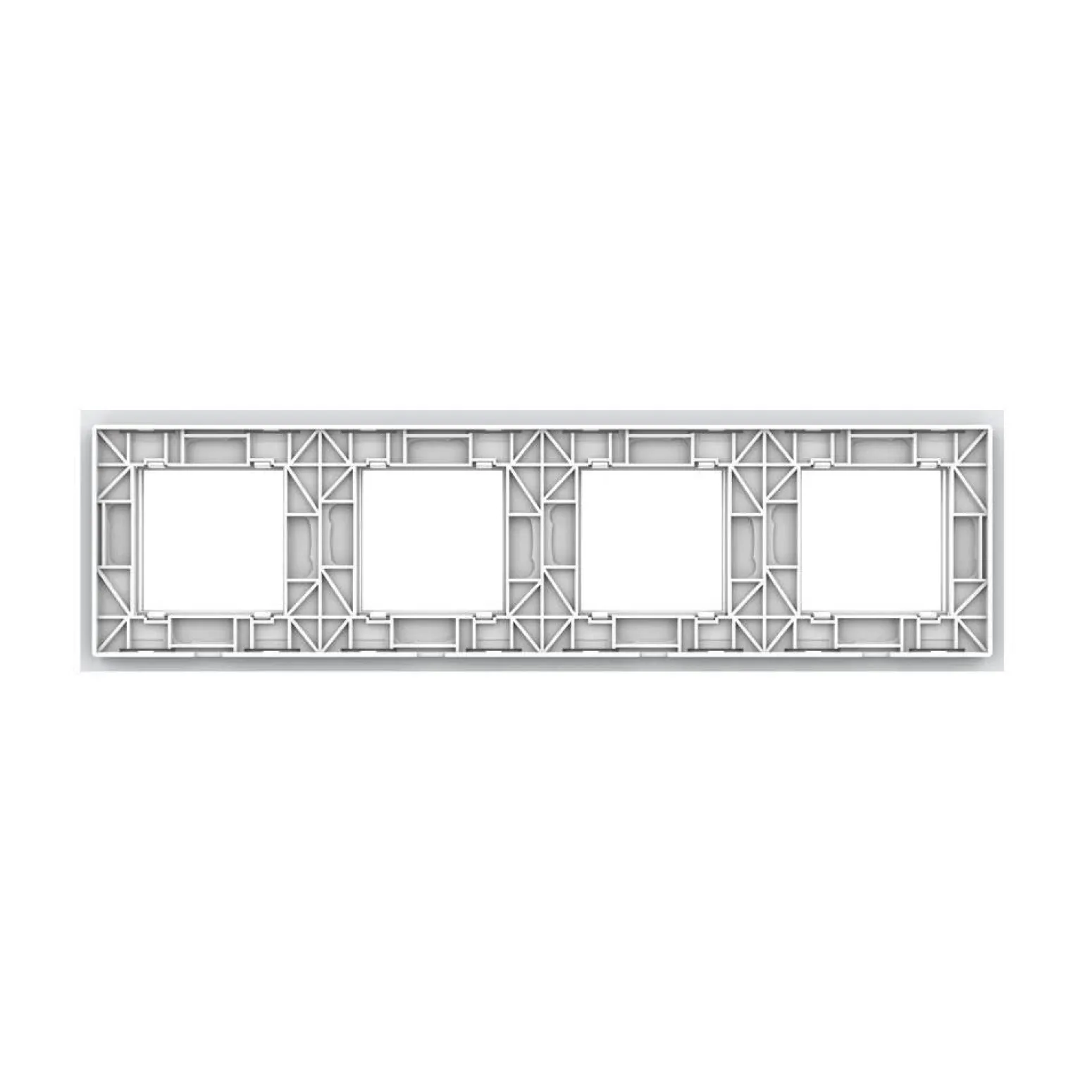 Czterokrotna czarna ramka szklana (GPF-4-62) LIVOLO