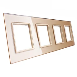 Czterokrotna złota ramka szklana (GPF-4-63) LIVOLO