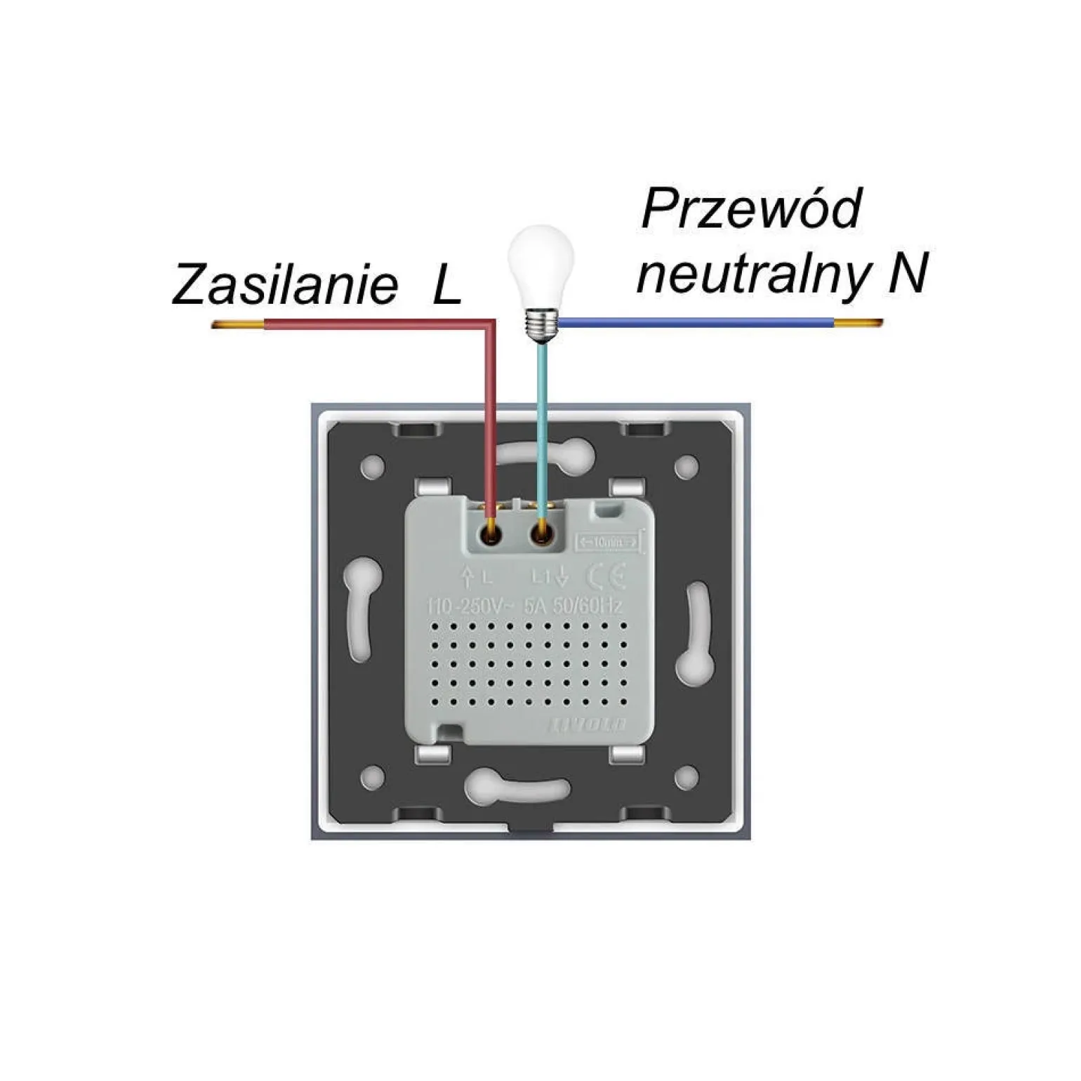 Czujnik ruchu kolor złoty (VL-C700PIR-63) LIVOLO