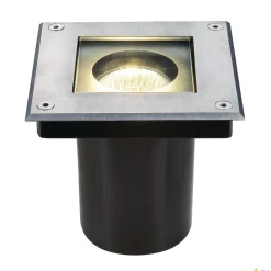 DASAR 70, lampa podłogowa wpuszczana outdoor, QPAR51, IP67, kwadratowa, stal nierdzewna 304, maks. 35W (229374) - SLV