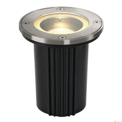 DASAR EXACT 116, lampa podłogowa wpuszczana outdoor, QPAR51, IP67, okrągła, stal nierdzewna 316, maks. 35W (228430) - SLV