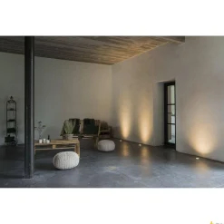 DASAR EXACT 116, lampa podłogowa wpuszczana outdoor, QPAR51, IP67, okrągła, stal nierdzewna 316, maks. 35W (228430) - SLV