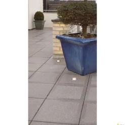 DASAR FLAT 80, lampa podłogowa wpuszczana outdoor, LED, 3000K, IP67, okrągła, stal nierdzewna szczotkowana, 4,3W (228412) - SLV