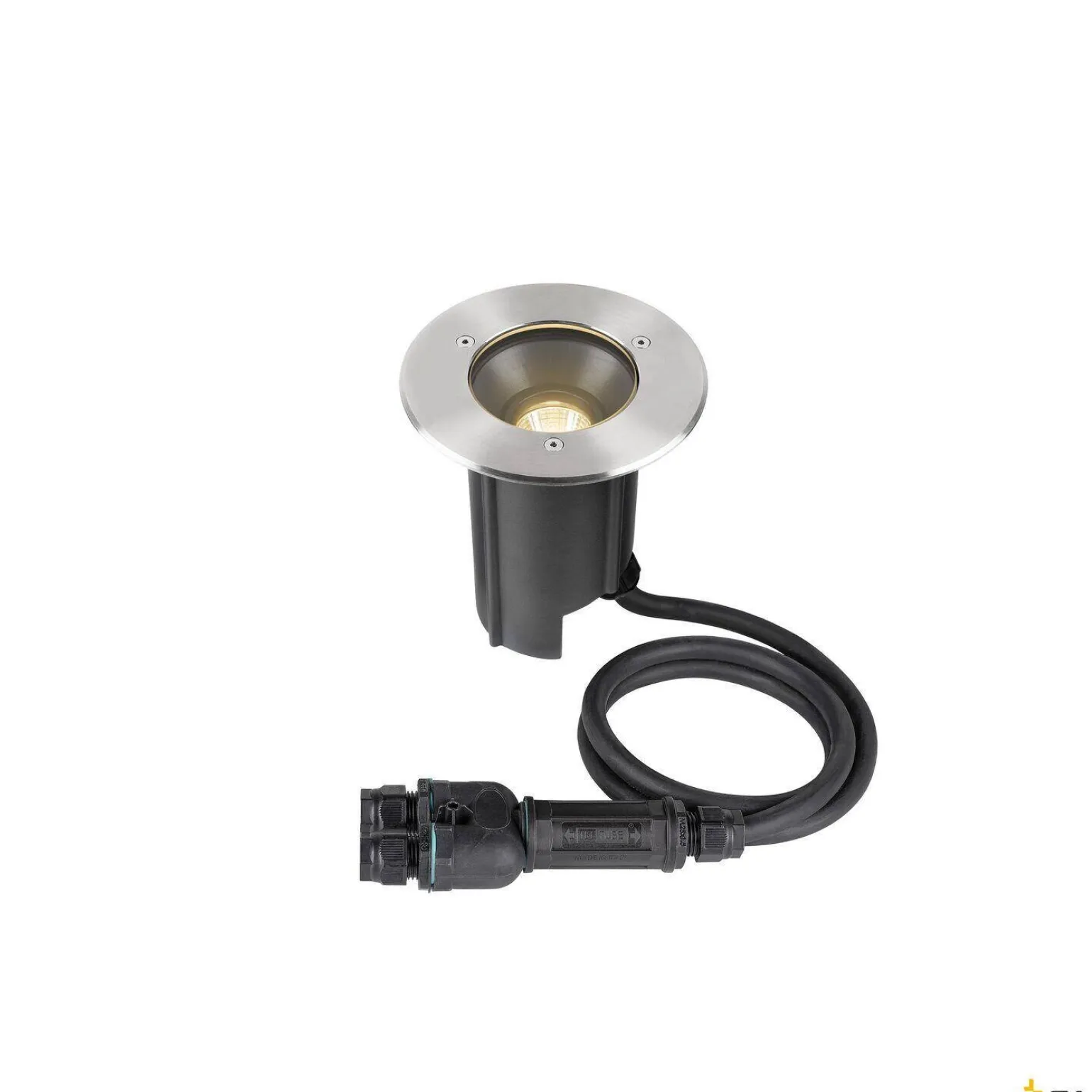 DASAR® M, lampa gruntowa do wbudowania, okrągła pokrywa, łącznie z zasilaczem DALI ze stali nierdzewnej (1007810) - SLV