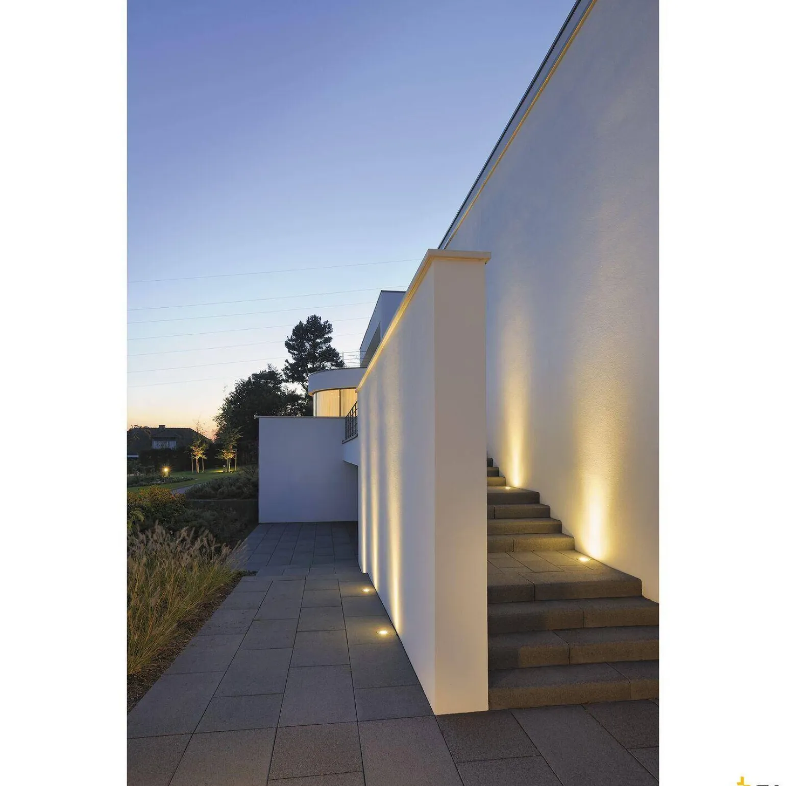 DASAR® M, lampa gruntowa do wbudowania, okrągła pokrywa, łącznie z zasilaczem DALI ze stali nierdzewnej (1007810) - SLV