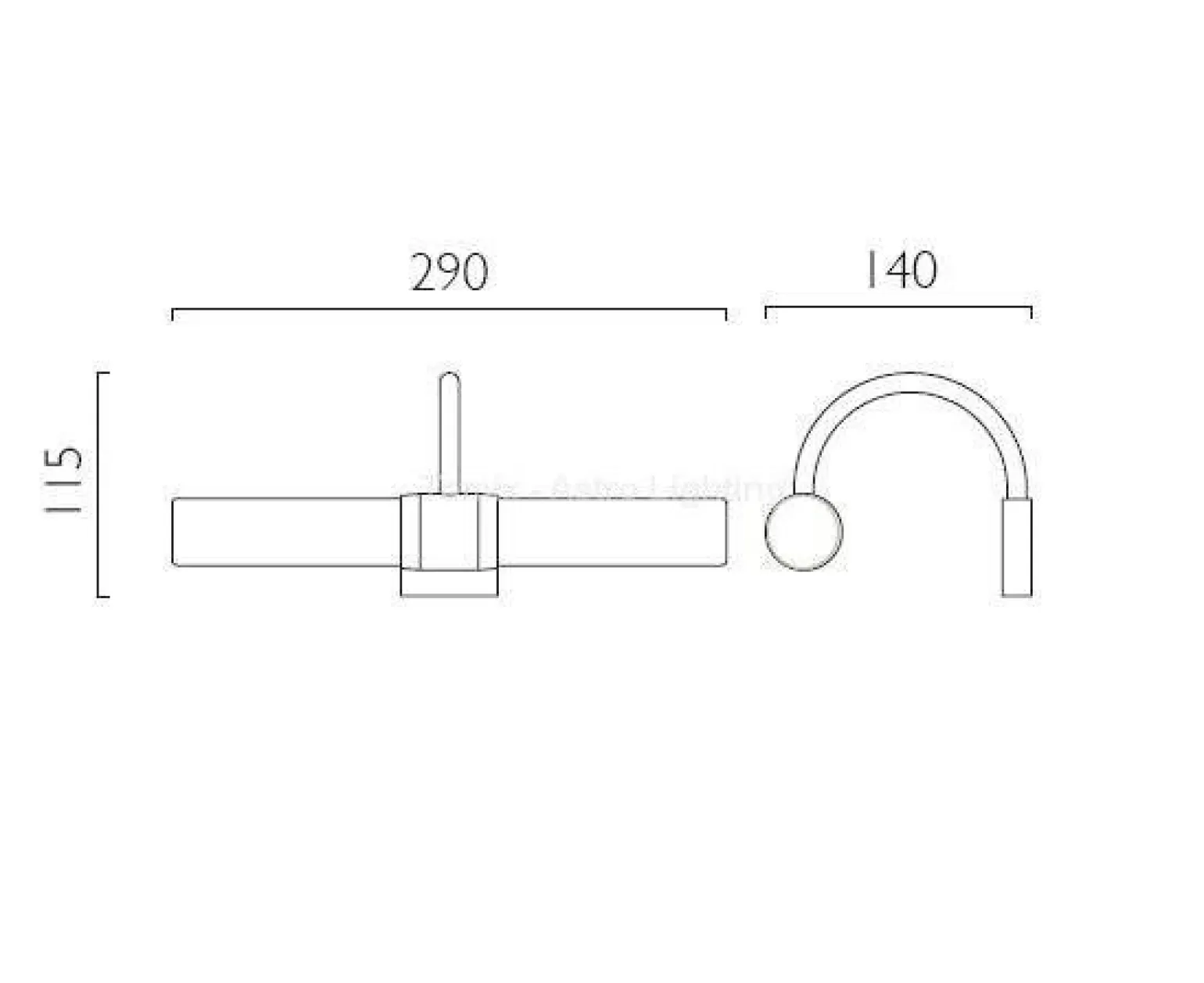 Dayton kinkiet nad lustro (Astro Lighting 1044001)