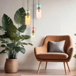 Dekoracyjna lampa z kolorowymi kloszami MOLLY 3xE14 (ML1825) - Milagro