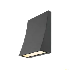 DELWA WIDE LED, lampa ścienna outdoor, 3000K, 100°, antracyt, IP44 (1000342) - SLV