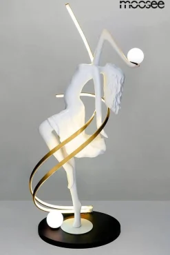 Designerska lampa podłogowa z pilotem zmiany barwy DANCING QUEEN (MSE1501100428) - Moosee