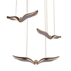 Designerska lampa wisząca GUFO 3 LED różowe złoto 36 cm (ST-DL8506) - Step into Design