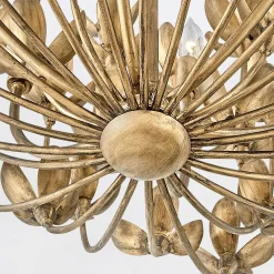 Designerski żyrandol Flora - 6 źródeł światła - Oksydowane złoto (QN-FLORA6-GD) - Quintiesse