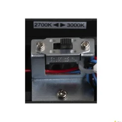 DIRETO 60 WL, wewnętrzna lampa ścienna natynkowa LED, czarna, przełącznik CCT 2700/3000 K (1004740) - SLV