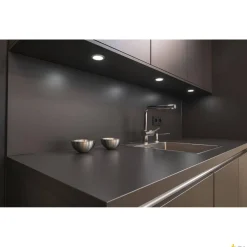 DL 126, lampa wpuszczana, LED, 3000K, okrągła, metal szczotkowany, 2,8 W, ze sprężynami piórowymi (112225) - SLV