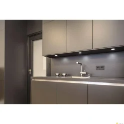 DL 126, lampa wpuszczana, LED, 3000K, okrągła, metal szczotkowany, 2,8 W, ze sprężynami piórowymi (112225) - SLV