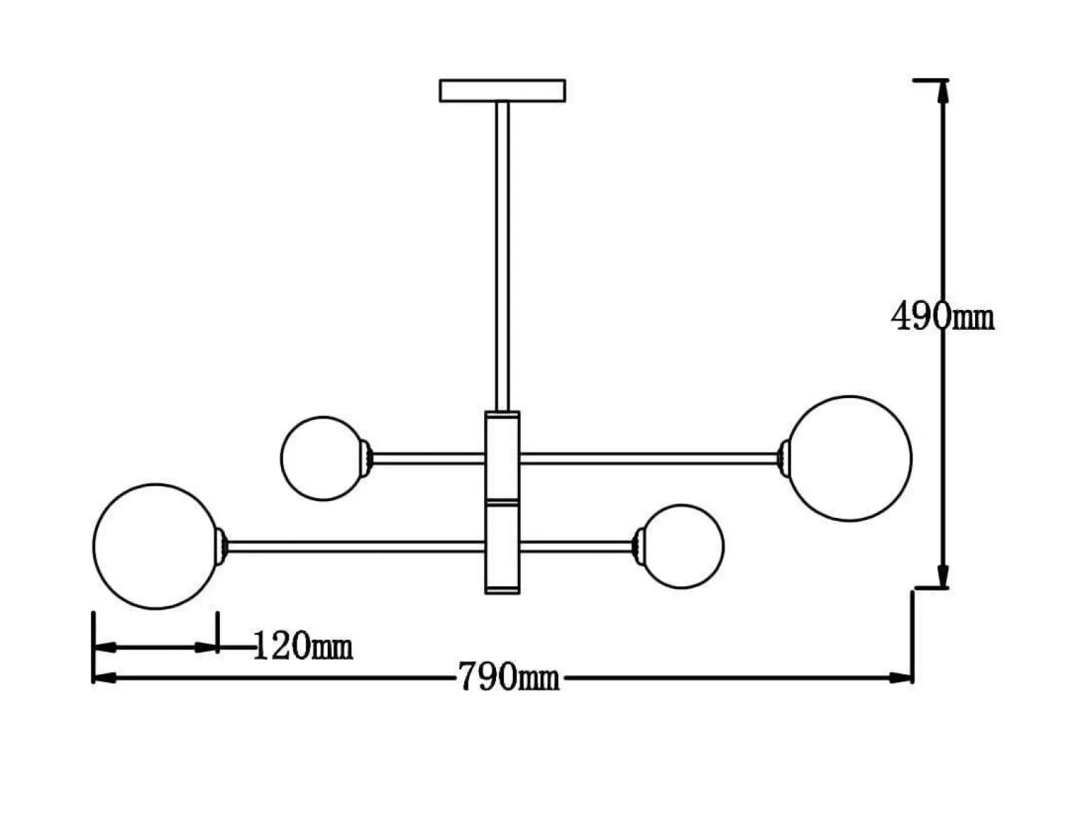 Dorado 4 lampa wisząca (LP-002/4P) - Light Prestige
