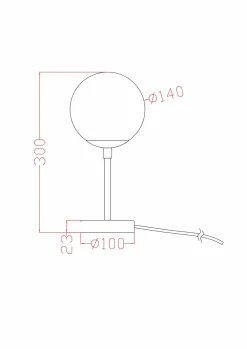 Dorado biurkowa mała złota (LP-002/1T S) - Light Prestige