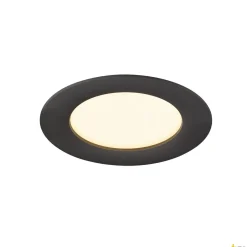 DOWNLIGHT V 100 czarna, osłona płaska czarna (1007477) - SLV