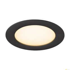 DOWNLIGHT V 150 czarna, osłona płaska czarna (1007481) - SLV